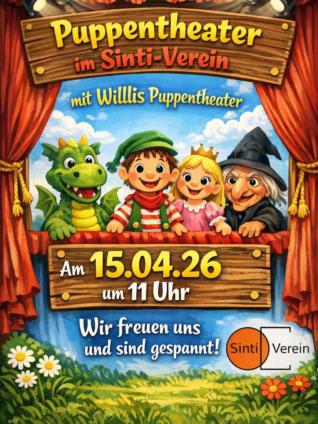 Einladung zum Puppentheater im Sinti-Verein